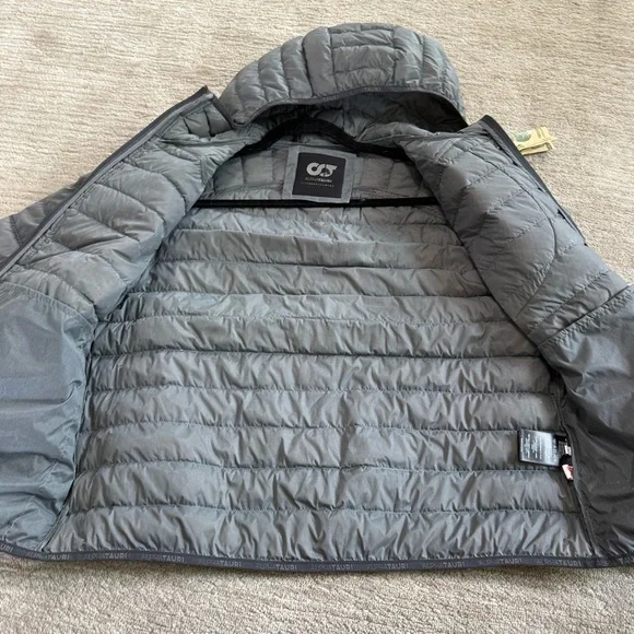 NWT Alphatauri Primaloft Gray Puffer Jacket Women’s Size: Large - Picture 11 of 13
